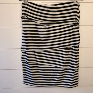 Black and white stipend pencil skirt